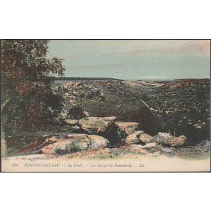 Les Gorges de Franchard, La Forêt, Fontainebleau, c.1910s - Lévy CPA LL218