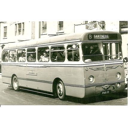 Black & White Photograph of Baxter's Bus Services Ltd. of Airdrie - RVA 111