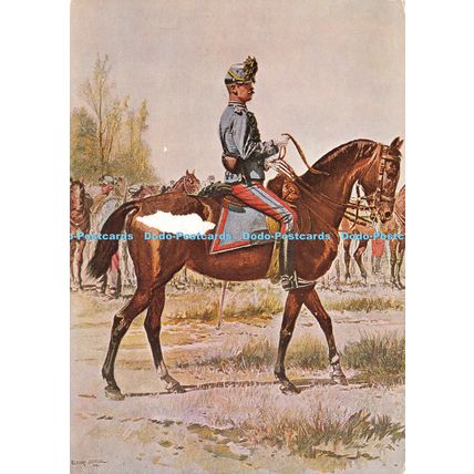 D023674 Officier de Hussards. Edouard Detaille. 1886. French Uniforms. 1885 1887