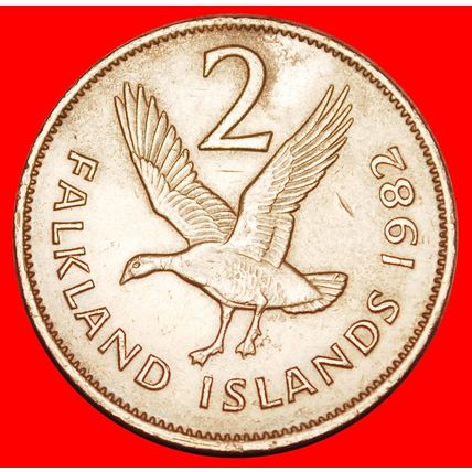 Ⰶ GREAT BRITAIN (1974-1992): FALKLAND★2 PENCE 1982 MAGELLAN★LOW START★NO RESERVE