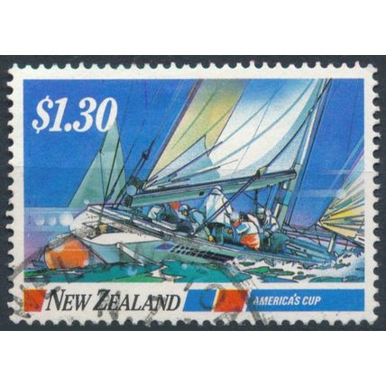Yachting Events: $1.30 - New Zealand 1987 - F H - SG 1420 (Z)