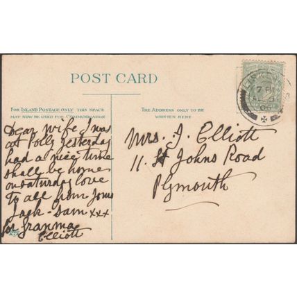Upper Lux Street, Liskeard, Cornwall, 1906 - Stengel Postcard