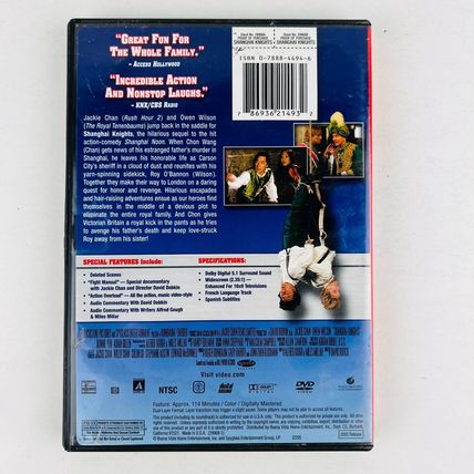 Shanghai Knights DVD Jackie Chan, Owen Wilson