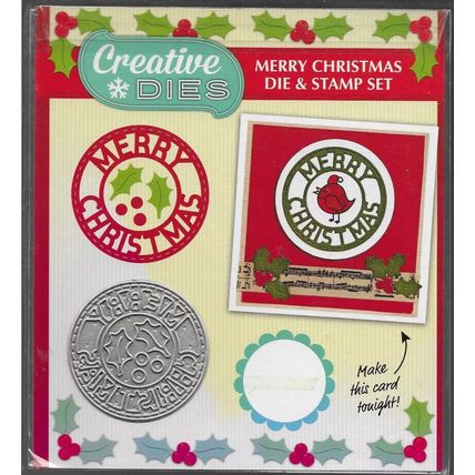 Creative Dies. Merry Christmas Die. Die Cutting Cardmaking Scrapbooking Crafts