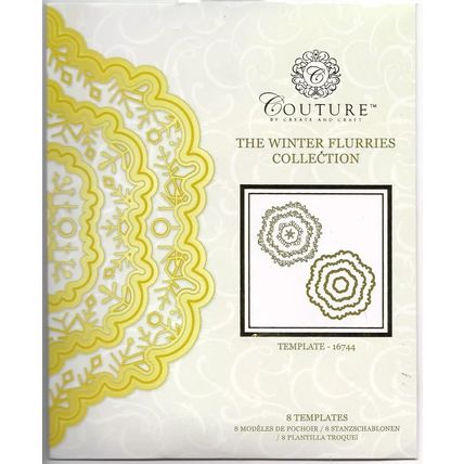 Couture. The Winter Flurries Collection - Template 16744 Die Set. Die Cutting
