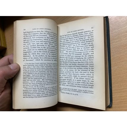 1834 "PROSE WORKS OF SIR WALTER SCOTT - LIFE OF DRYDEN" VOL 1 ANTIQUE BOOK (P3)