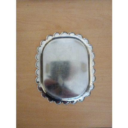 Small Decorative Metal Tray Map of England 5 Inches Metal Chrome Ashtray dish