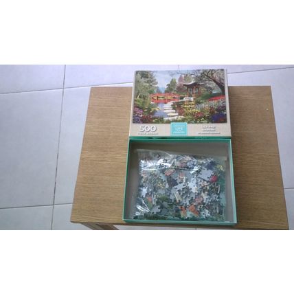 LILY PAD GARDEN by Dominic Davison Jigsaw Puzzle (500 Piece) W H Smith (2019)