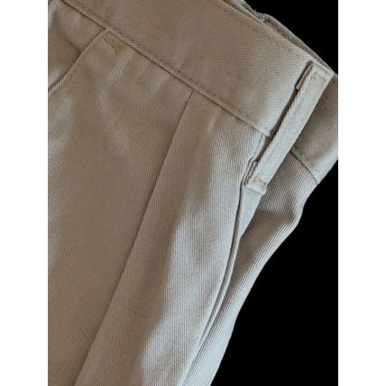 Wrangler Riata Khaki Pants Mens Size 34 x 30 Beige Straight Cotton 3 Pockets