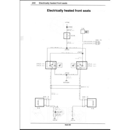 Saab 900 Electrical Wiring Diagrams Workshop Manual 1995 199627879 PDF