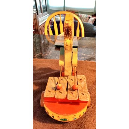 Old Vintage Original Fisher Price Fido Zilo # 707 9 3/4" Tall 1955