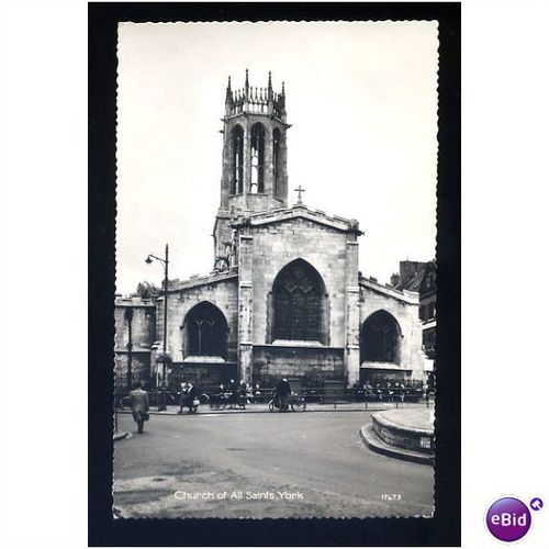 YORK Church Of All Saints Postcard (17473)