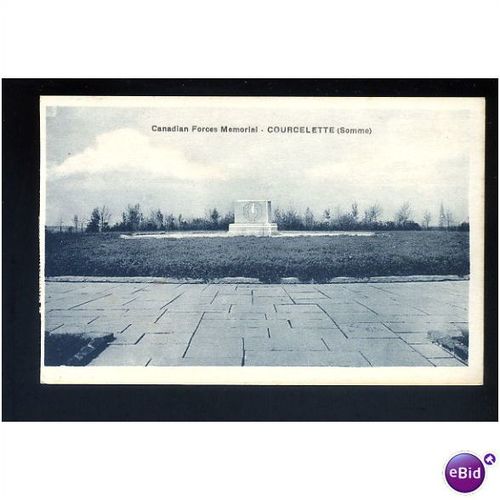 SOMME Canadian Forces Memorial Postcard