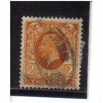 1934 GB GEORGE V 2D ORANGE F/U SG 442