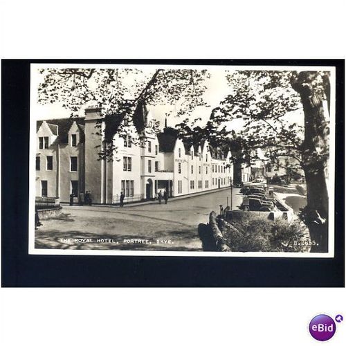 ISLE OF SKYE Portree Royal Hotel Postcard by Valentine (B.2855)