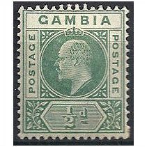 Gambia 1905 SG57 1/2d Green Mounted Mint ..