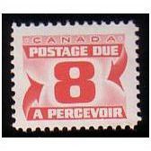 1969 Canada Sc# J34 mint LH - 8c postage due perf. 12