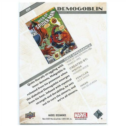 2012 Marvel Beginnings 2 - #189 - Demogoblin