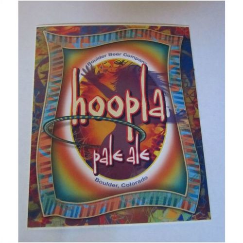 Boulder Beer Company Hoopla Pale Ale beer sticker Colorado Craft Brewery
