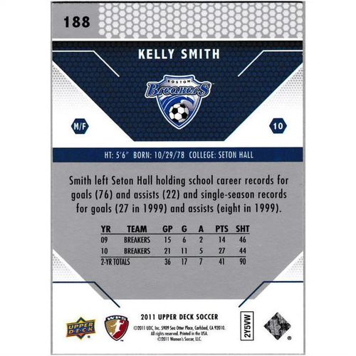 2011 Upper Deck - #188 - Kelly Smith