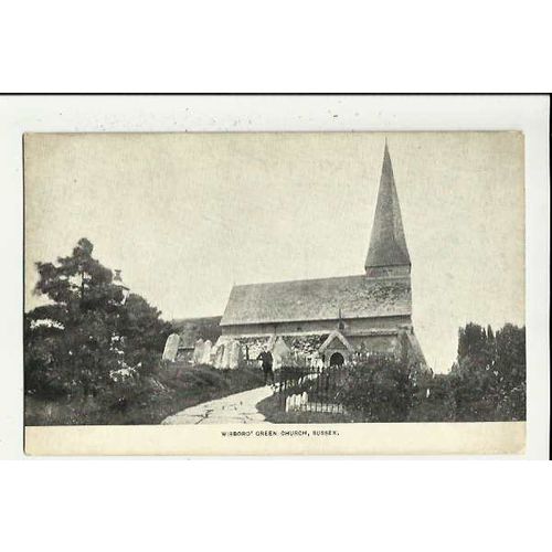 Sussex WISBOROUGH GREEN Church Postcard by Homewood