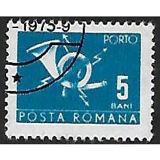 Po Mi 114: 5 b. new blue Postage Due: Posthorn, no wmk.