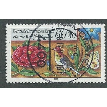BERLIN -1985 60pf+30 'HUMANITARIAN - MOTIFS' FINE USED (EBID44-885)