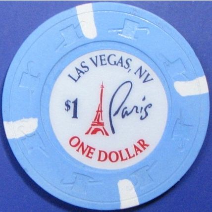 Paris. $1 Casino Chip. Las Vegas, NV. Z23.