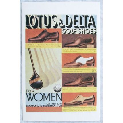 c.1980s PC Lotus & Delta Golfing Shoes advert, 1933