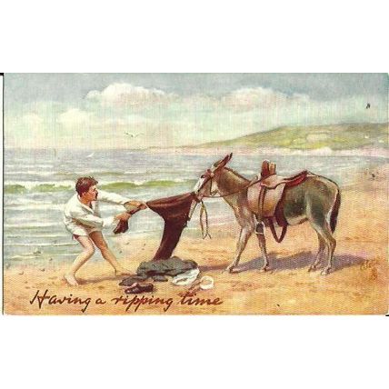 Art "A RIPPING TIME" Tuck Oilette Postcard (9494)
