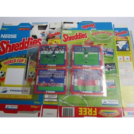 Nestle 1998 Shreddies Cereal Box France 98 World Cup Cards 500g