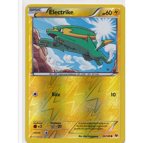 Pokemon Roaring Skies #24/108 Electrike Rev Holo
