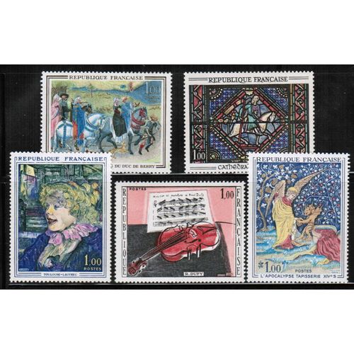 1965 France - Sc# 1113-17 Mint NH - Art / Large Paintings set of 5 L@@K!!!