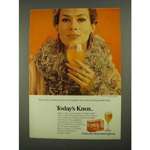 1968 Knox Gelatine Ad - Why Paste on Fakes