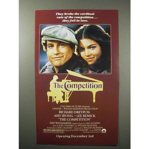 1980 The Competition Movie Ad - Richard Dreyfuss