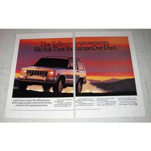 1991 Jeep Cherokee Limited Ad - Excuse Our Dust