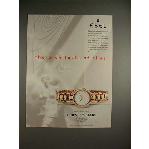 1992 Ebel Beluga Watch Ad - The Architects of Time!
