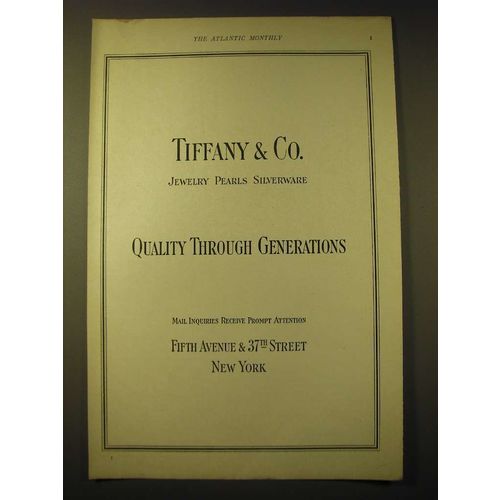 1924 Tiffany & Co. Ad - Quality through Generations