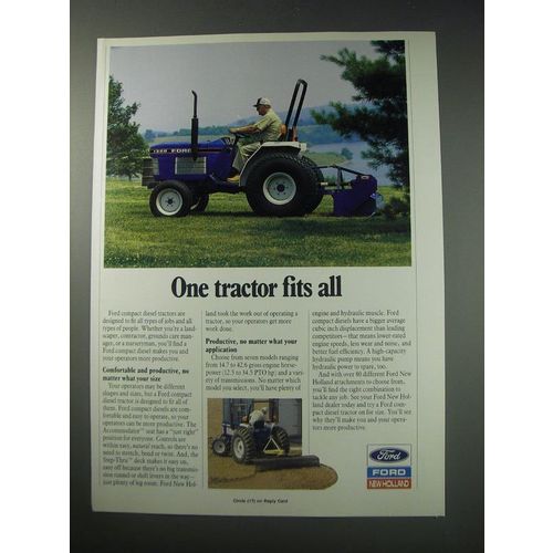 1991 Ford 1320 Tractor Ad - One tractor fits all