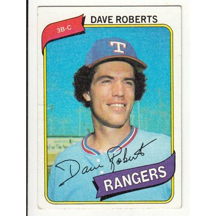 1980 Topps baseball card 93 Dave Roberts - Rangers