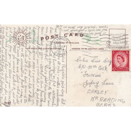 Mom , can Freddie Stay for Lunch ? Humour Postcard posted 1958 VGC