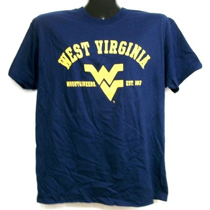 West Virginia Mountaineers Est. 1867 Navy Blue Tee Shirt Medium