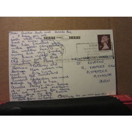PRIORY CHURCH, BRIDLINGTON, YORKSHIRE used postcard by E T W Dennis 1978 pm =