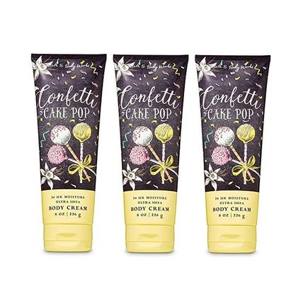 Bath & Body Works Confetti Cake Pop Ultra Shea Body Cream 8 oz - Lot of 3