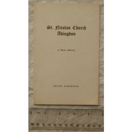 Vintage: St. Nicolas Church, Abingdon - A Short History