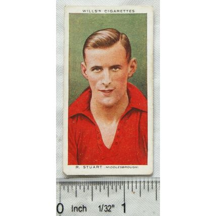 1935 Wills Association Footballers No. 42 R. Stuart, Middlesbrough