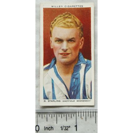 1935 Wills Association Footballers No. 40 R. Starling, Sheffield Wednesday