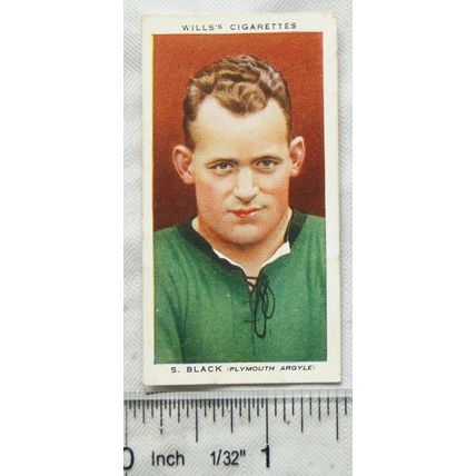 1935 Wills Association Footballers No. 4 S. Black, Plymouth Argyle