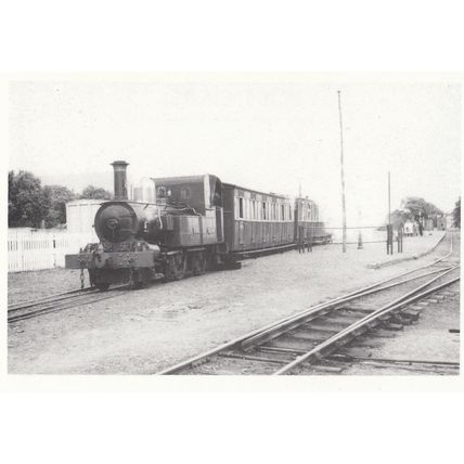 Fenella Train St Johns Station Ramsey Isle Of Man Foxdale Bridge Postcard