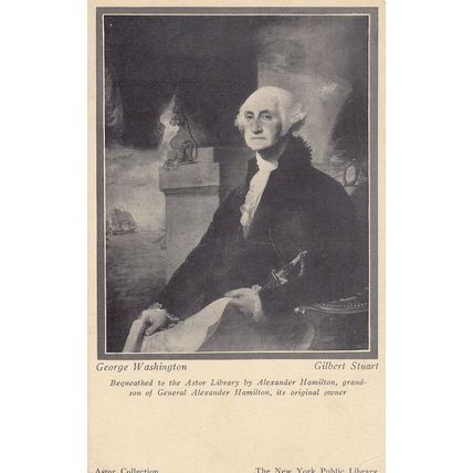 George Washington Gilbert Stuart Old Postcard